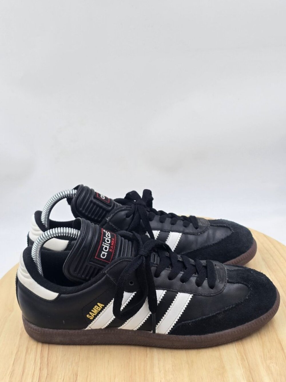 Adidas Samba Classic Sneakers 034563 Core Black Brown Sole Mens sz 6.5 wmn 7.5
